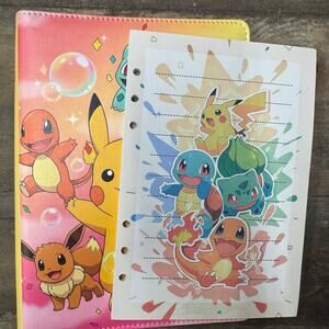 Pokemon A5 Binder with matching printed paper
